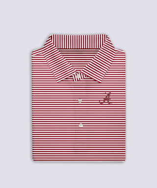 Cooper Stripe Performance Polo - University of Alabama - turtleson