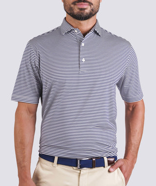 Cooper Stripe Performance Polo - turtleson