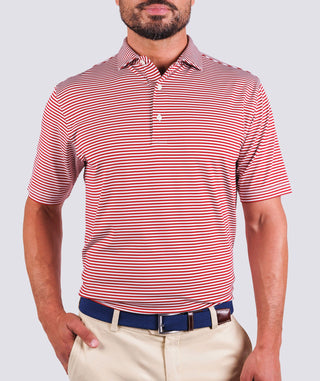 Cooper Stripe Performance Polo - turtleson