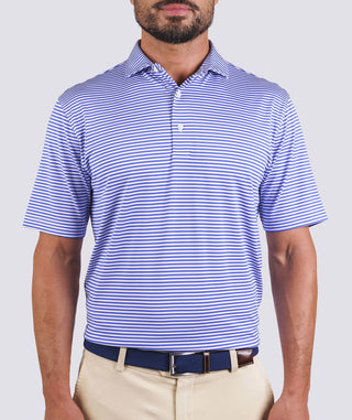 Cooper Stripe Performance Polo - turtleson