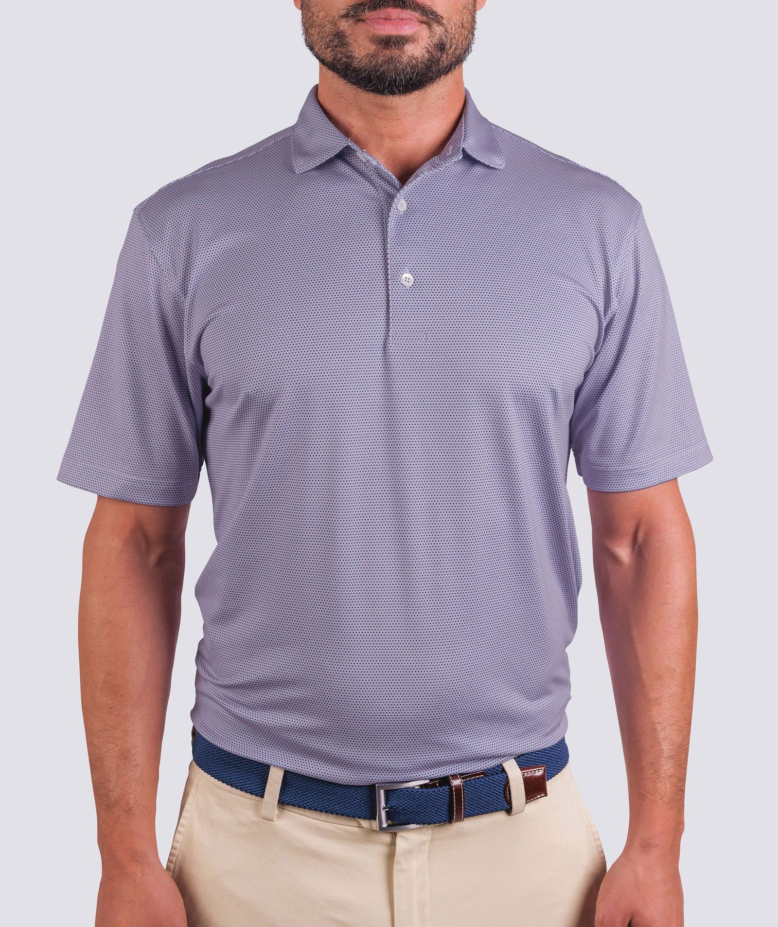 Cyrus Dot Pique Performance Polo - turtleson