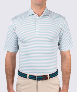 Dean Stripe Performance Polo - turtleson