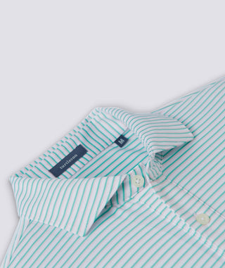 Dean Stripe Performance Polo - turtleson