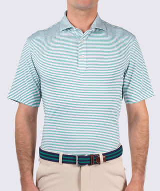 Dean Stripe Performance Polo - turtleson