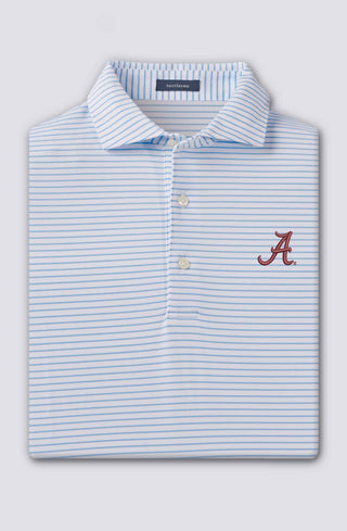Dylan Stripe Performance Polo - University of Alabama - turtleson