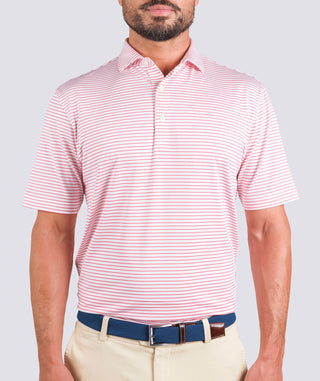 Dylan Stripe Performance Polo - turtleson