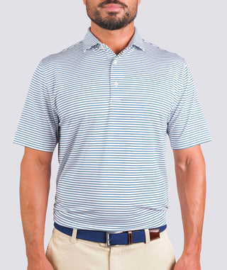 Dylan Stripe Performance Polo - turtleson