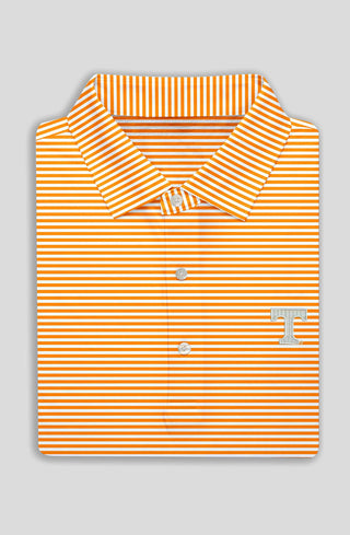 Edward Stripe Performance Polo - University of Tennessee - turtleson