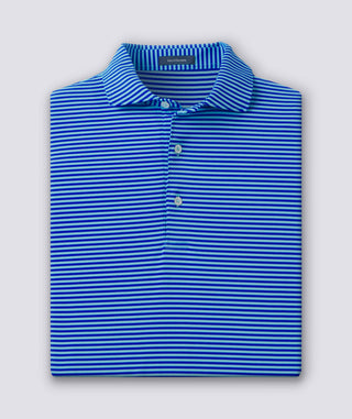 Edward Stripe Performance Polo - turtleson