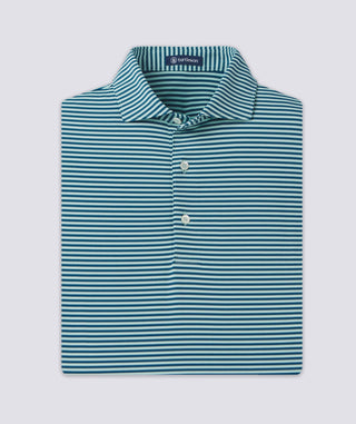 Edward Stripe Performance Polo - turtleson