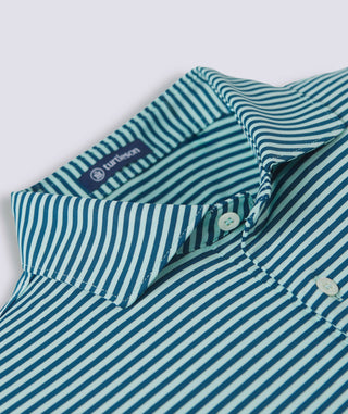 Edward Stripe Performance Polo - turtleson