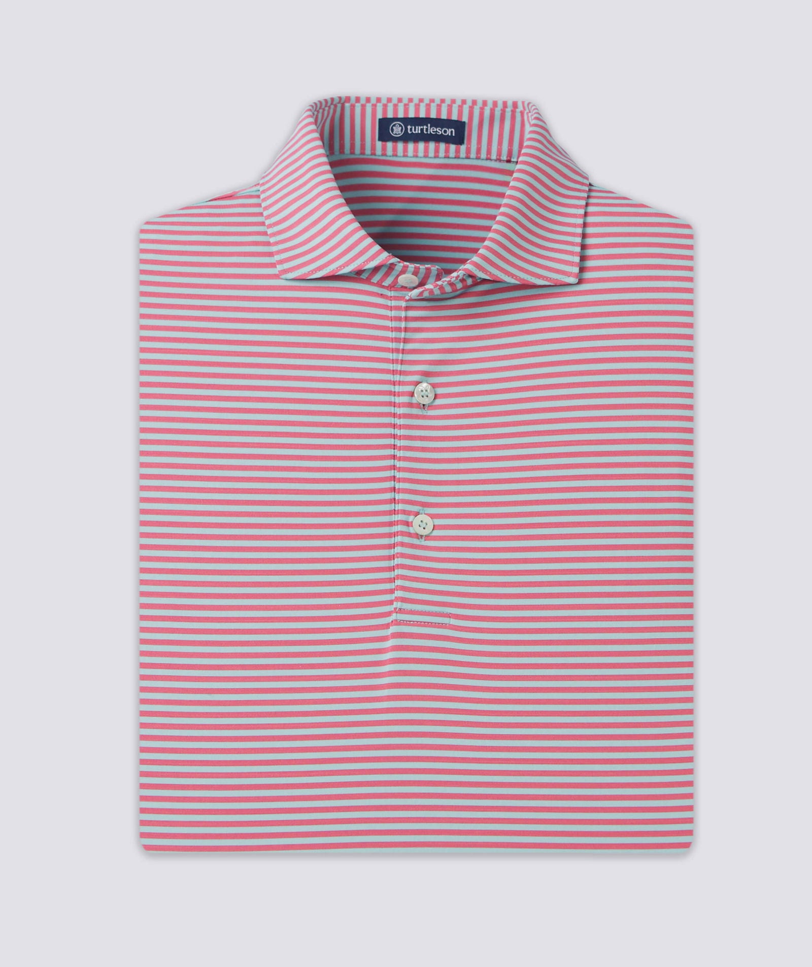 Edward Stripe Performance Men's Polo – turtleson