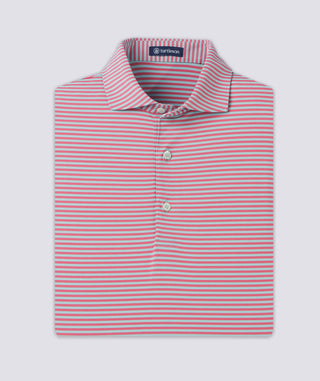 Edward Stripe Performance Polo - turtleson