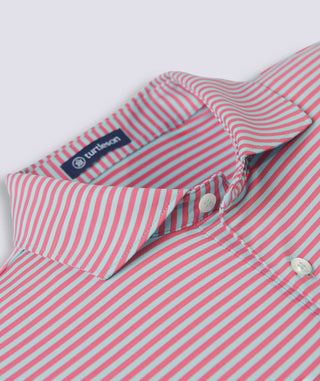 Edward Stripe Performance Polo - turtleson