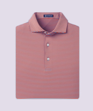 Edward Stripe Performance Polo - turtleson