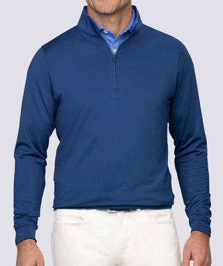 Eli Solid Performance Quarter-Zip Pullover - turtleson