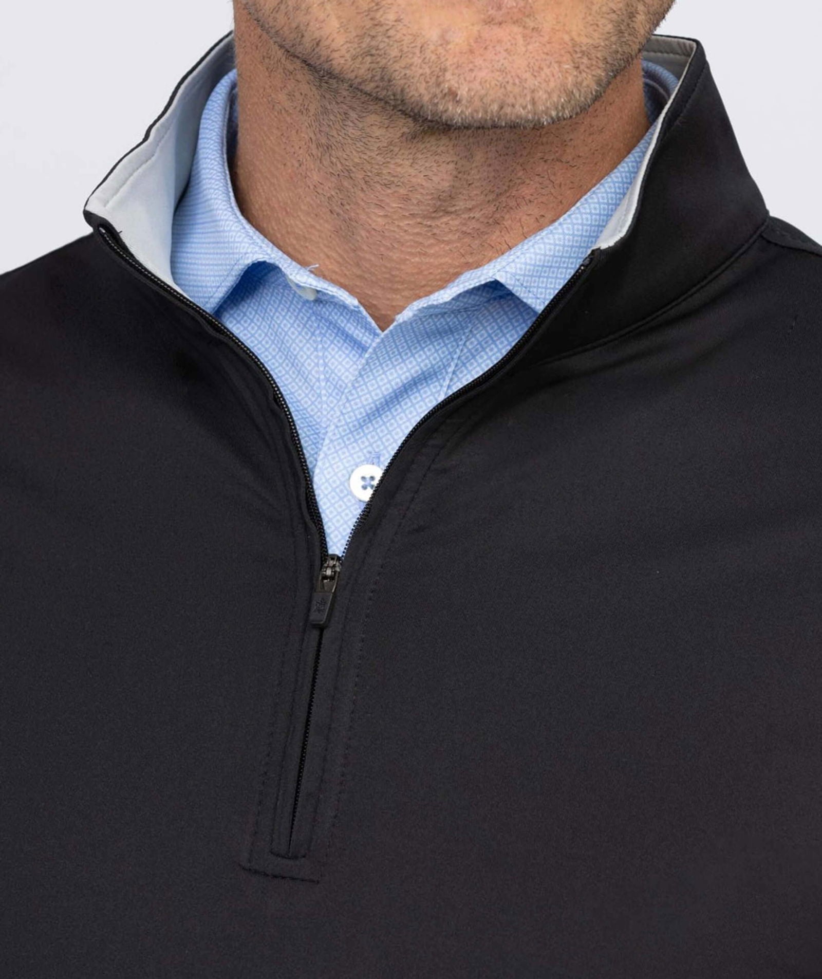 Eli Solid Performance Quarter-Zip Pullover - turtleson