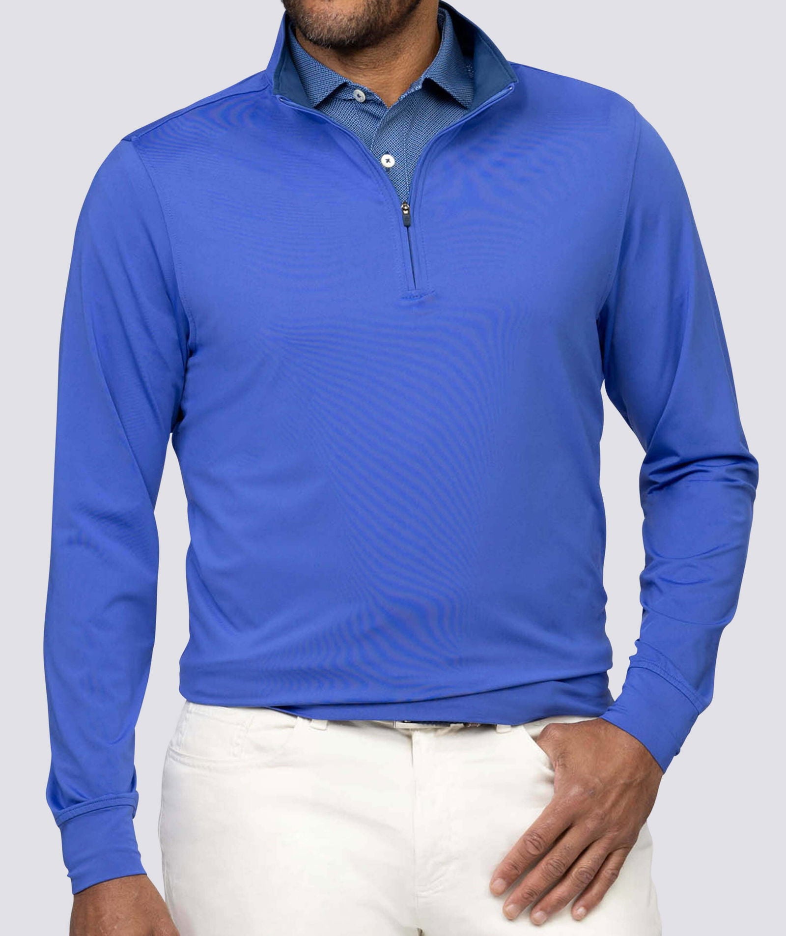 Eli Solid Performance Quarter-Zip Pullover - turtleson