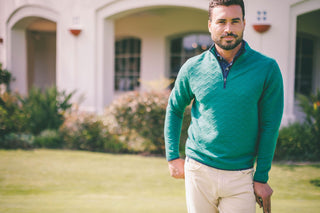 Erwin Quilted Quarter-Zip Pullover - turtleson