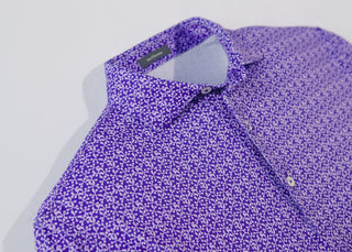 Ford Men's Performance Polo - Collar - Turtleson - Violet/Lavender Ford