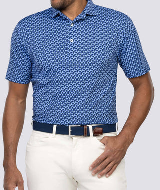 Forest Performance Polo - Turtleson -Luxe Blue/Navy Forest