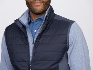 Fusion Quilted Vest Front Zipper - Turtleson -Ink