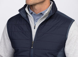 Fusion Quilted Vest Front zipper pull - Turtleson -Ink
