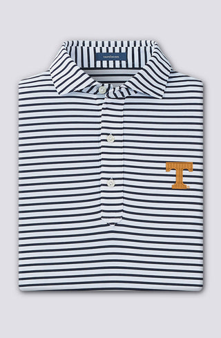 Gus Stripe Performance Polo - University of Tennessee - turtleson