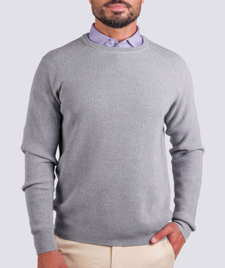 Heath Waffle Knit Crewneck Sweater - turtleson