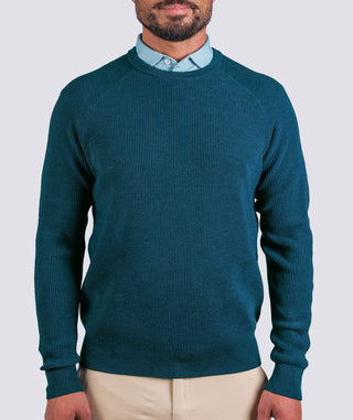 Heath Waffle Knit Crewneck Sweater - turtleson