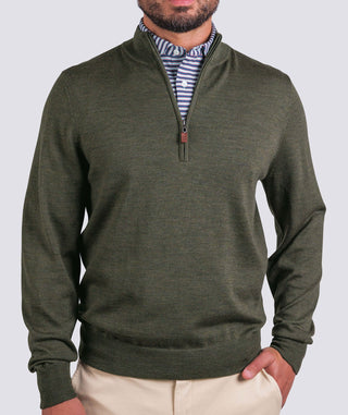 Italian Merino Quarter-Zip Sweater - turtleson