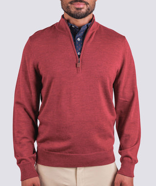 Italian Merino Quarter-Zip Sweater - turtleson