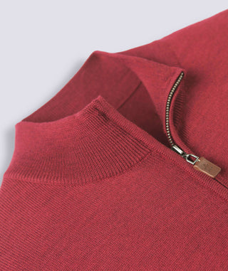 Italian Merino Quarter-Zip Sweater - turtleson