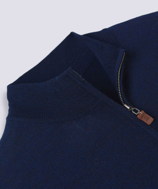 Italian Merino Quarter-Zip Sweater - turtleson