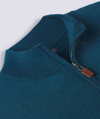 Italian Merino Quarter-Zip Sweater - turtleson