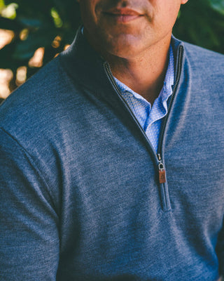 Italian Merino Quarter-Zip Sweater - turtleson