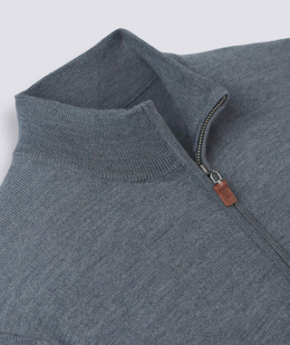 Italian Merino Quarter-Zip Sweater - turtleson