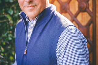 Italian Merino Quarter-Zip Vest - turtleson