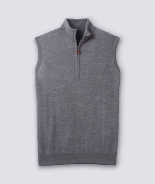 Italian Merino Quarter-Zip Vest - turtleson