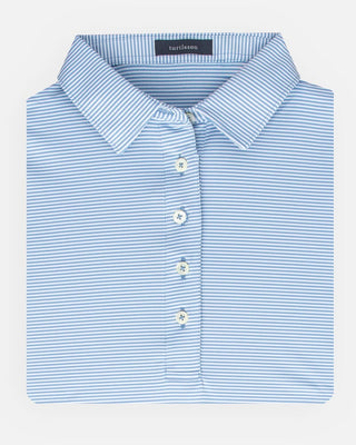 LINKS - Women's Cara Stripe Performance Polo - turtleson