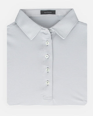 LINKS - Women's Cara Stripe Performance Polo - turtleson