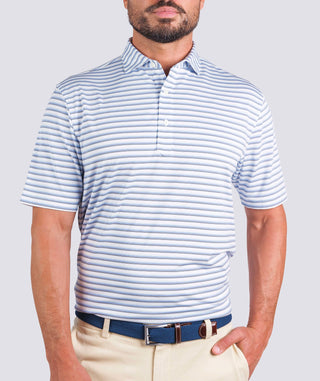 Lanier Gradient Stripe Performance Polo - turtleson