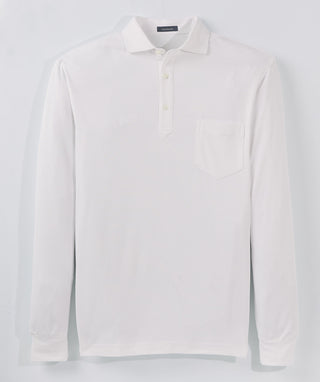 Lester Oxford Performance Polo - Long Sleeve - Turtleson -White