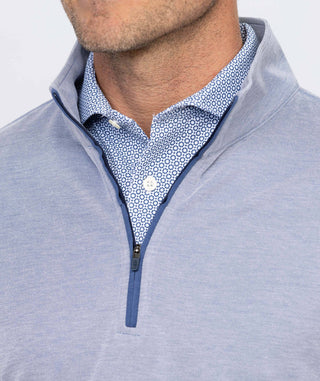 Lester Quarter-Zip Men's Pullover - Collar - Turtleson -Navy