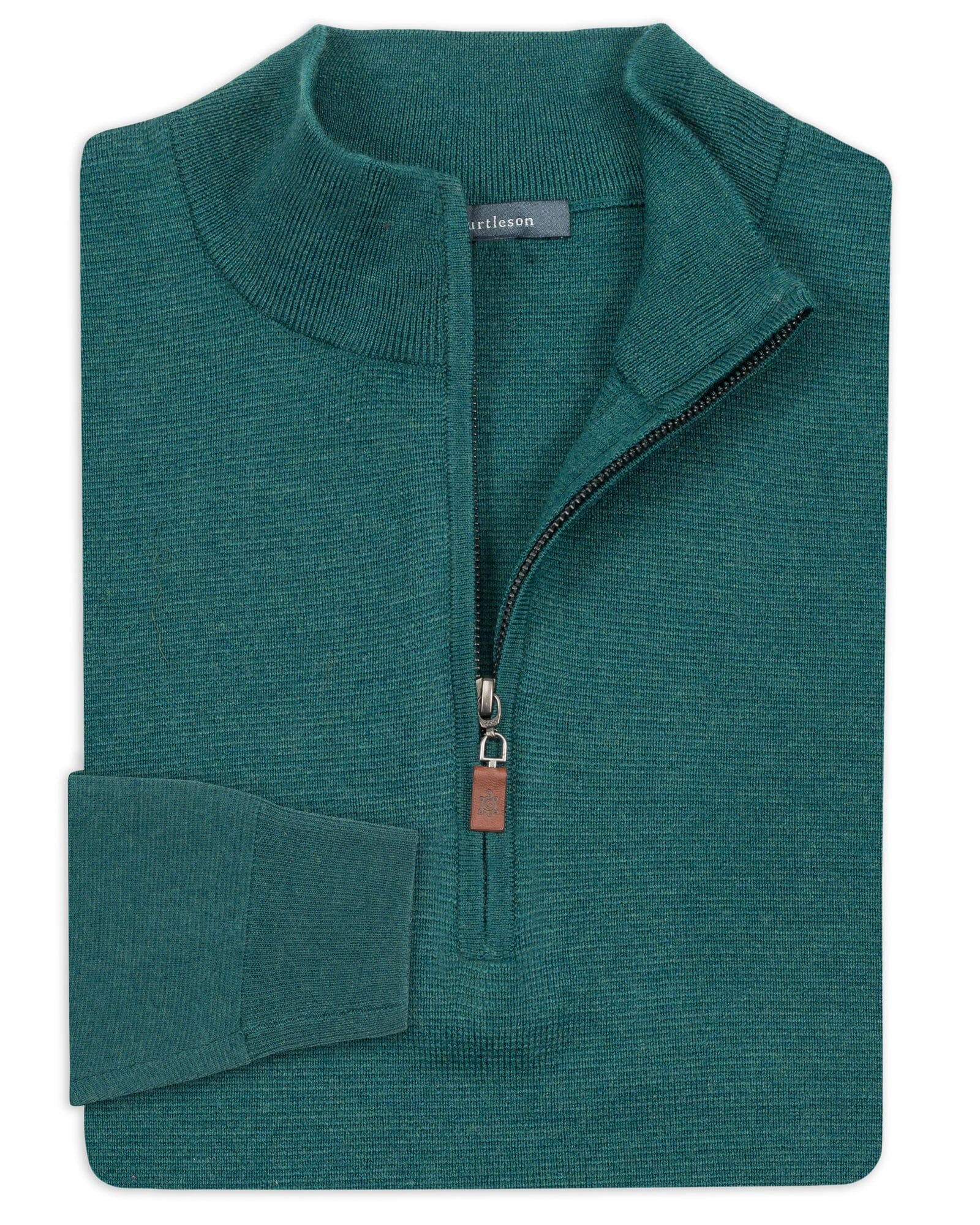 Extra Fine turtleson Merino – Sweater Milano-Stitch Quarter-Zip