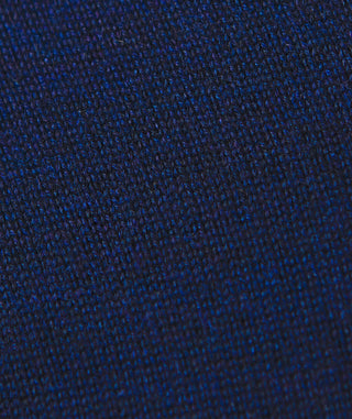 Men's Italian Merino Quarter-Zip Sweater - Fabric - Navy - Turtleson
