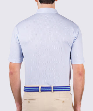 Cape Turtle Performance Polo - Men's - back Luxe Blue - Turtleson