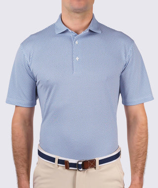 Cape Turtle Performance Polo - Men's - front -  Navy - Turtleson