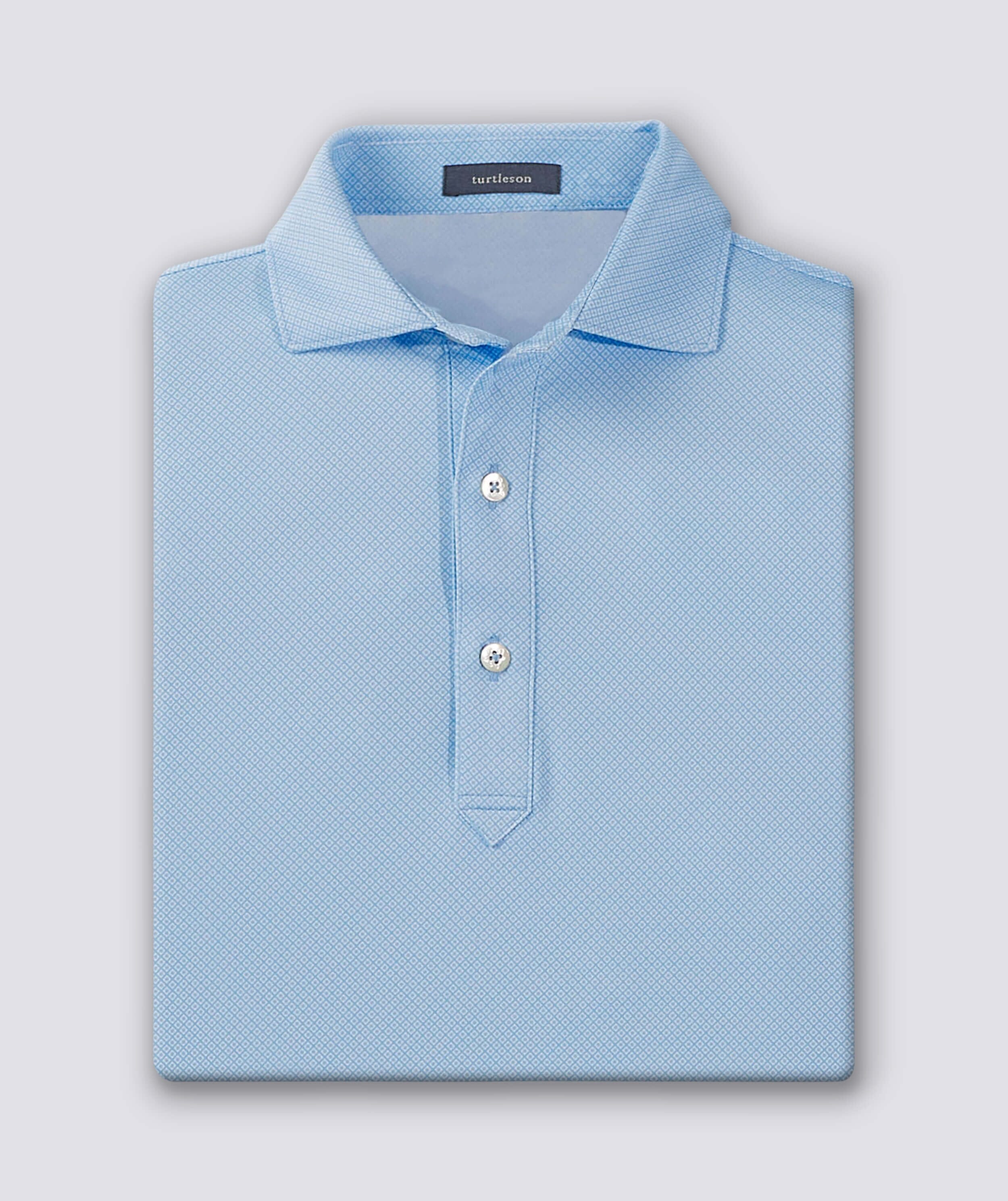 Cheap Custom Light Blue Pink Performance Golf Polo Shirt Free