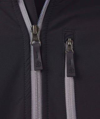 Riggs Water Resistant Quarter-Zip Pullover - Zippers - Black - Turtleson